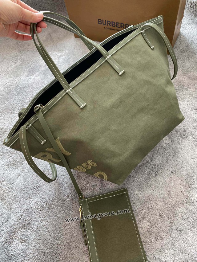 Burberry專門店新款沙灘托特包 巴寶莉帆布購物袋手提包 yxb1136